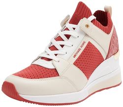 Michael Kors Georgie Knit Trainer, Sneaker dam, Crimson Multi, 41 EU, Crimson Multi, 41 EU