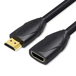 Vention HDMI förlängningskabel, 1 meter längd, svart