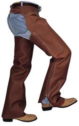 Weaver Leather Shotgun Grain Work Chaps Brown