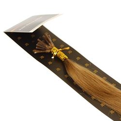 Just Beautiful Hair 40cm Micro Anello I-Stick Extensions Capelli Veri Remy Indiani, 0.5g - 14 biondo scuro, 1x200 ciocche