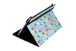 Silver HT - Capa universal para tablets de 9 a 10,4 polegadas. Capa com função de suporte e ângulo multiajustável. Design de gatos. Borracha de segurança anti-abertura.