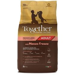 Zoodiaco Together - Comida para Perros Adultos Mediana, Grande, Carne de Vaca, 12 kg