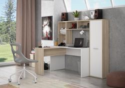 Forte Eriadu, houtmateriaal, Sonoma eiken/wit, B x H x D: 173 x 152 x 116 cm bureau, 173 x 152 x 116