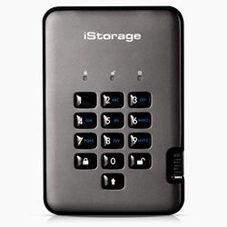 iStorage DiskAshur PRO2 SSD 2 TB - Secure Solid State Drive - FIPS Level 2 - Password Protected - Dust/Water-Resistant
