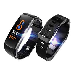 Gima Activity Health Tracker Fitband Plus Smart armband waterdicht IP67 Bluetooth voor hardlopen, fietsen, springen en temperatuurregeling hartslag calorieën druk SpO2 slaap - 27237