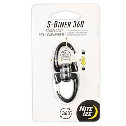 Nite Ize S-Biner 360 SlideLock Dubbel Karbin, Storlek 2