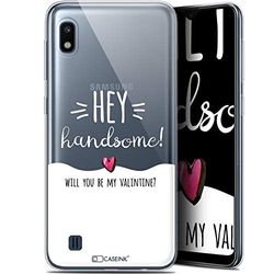 Caseink fodral för Samsung Galaxy A10 (6.2) [gel mönster HD kollektion kärlek alla hjärtans dag design Hey Handsomee! - mjuk - ultratunn - tryckt i Frankrike]