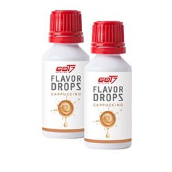 Got7 Nutrition Flavor Drops Arôme sans Calories pour Aliments/Boissons pour Perte de Poids, Cappuccino, 2 x 30 ml Blanc