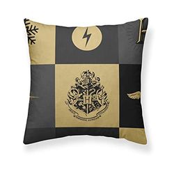 BELUM | Harry Potter Pillowcase, 100% Cotton Hogwarts Model Christmas Plaid 65 x 65 cm.