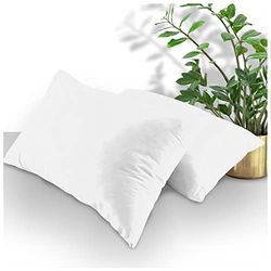 GC GAVENO CAVAILIA hemmafru örngott 2-pack, andningsbara standardörngott, enkla kuddöverdrag med kuvertstängning, vit, 74 x 48 cm, 708643