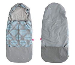 SoftShell Voetzak voor buggy, kinderwagen, babyschaal, waterdicht en winddicht, schepen blauw