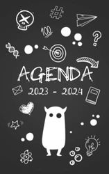 Agenda 2023-2024: Agenda Escolar o planificador dia por pagina Para estudiantes Primaria Colegio Secundaria | Diaria y semanalmente Septiembre 2023 a ... de organización para alumno estudiante