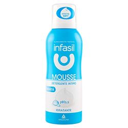 Infasil Mousse Hydratante avec Glycérine et huile de graines de coton pour l'Hygiène Intime Quotidienne, Réduit la sensation de sécheresse Intime, 150 ml