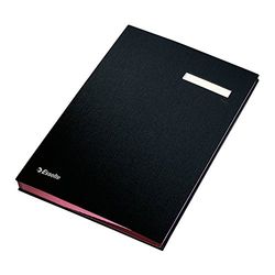 Esselte Parapheur avec 20 Onglets Cartonnés, A4, Noir, 621061