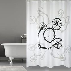 MSV Rideau de Bain en Polyester 180 x 200 cm Rotor, 200 x 180 cm