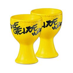 Borussia Dortmund, Egg cup (set of 2), black-yellow,