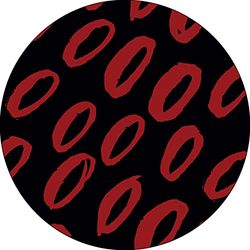 Bonateks, Ronde digitaal bedrukte muismat, antislip onderkant, voor kantoor en thuis, diameter: 22 cm