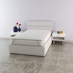 Topper Singolo 80x195 Made in Italy con Tessuto Linea Thermocontrol per Massimo Comfort