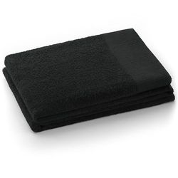 AmeliaHome 30x50 cm Guest Towel 100% Cotton Absorbent Black Amari