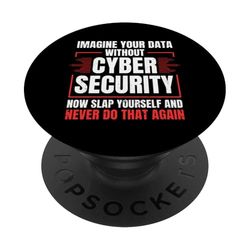 Cyber security Professional Funny IT Security Ethical hacker PopSockets Adhesive PopGrip