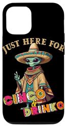 Custodia per iPhone 12/12 Pro Fiesta Alien con scritta "Festa messicana" Cinco De Mayo