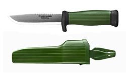 Lindblom's Knivar Gürtelmesser, rostfrei Cuchillo, Unisex Adulto, Gris, Medium