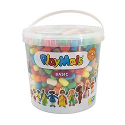 PlayMais Basic 1000 Conjunto de trabalhos manuais para crianças a partir dos 3 anos I Artesanato colorido I Brinquedos naturais Incentiva a criatividade e a motricidade I Presente para meninas e