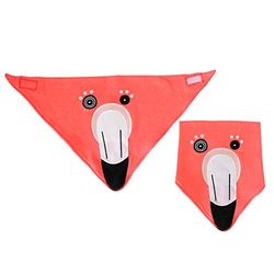LES DEGLINGOS Bandana Bavoir Flamingos le Flamant Rose