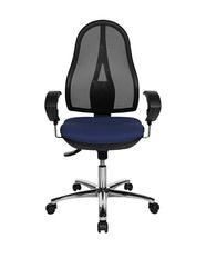 TOPSTAR OP290UG26 Open Point SY Deluxe - Cadeira giratória para escritório (inclui braços), cor azul