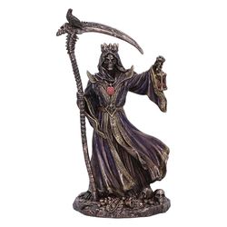 Nemesis Now Figurka szkieletu żniwiarza, żywica, wielokolorowa, 21,5 cm