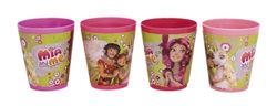 Joy Toy 118144 - Mia and Me drinkbeker, plastic, 4 stuks, 230 ml, 8 x 9 cm