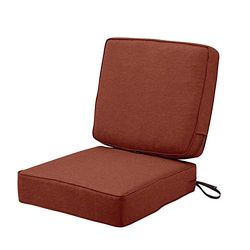 Classic Accessories Montlake - Set di cuscini per patio, impermeabile, 65 x 65 x 15 cm, colore: rosso henné