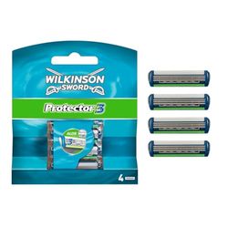 Wilkinson Sword - Protector 3 - Lames de rasoir pour Homme - Pack de 4