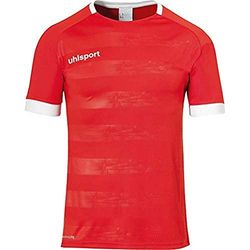 uhlsport Division II Shirt Shortsleeved Type de Haut Homme, Rouge, Blanc, XXXL