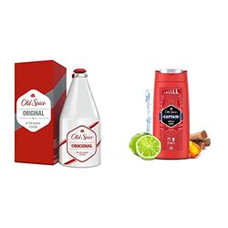 Old Spice Original After Shave for Men, 150ml & Captain Shower Gel & Shampoo For Men 675 Ml