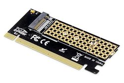 DIGITUS M.2 NVMe SSD PCIexpress - Tarjeta de expansión (x16, Compatible con Unidades de Disco Duro de tamaño 80, 60, 42 y 30 mm)