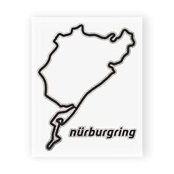 4R Quattroerre.it 6329 Autocolante circuito de Nurburgring, 10 x 12 cm