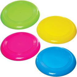 Baker Ross FN152 Large Frisbee Flying Discs - Pack de 4, Jouets d'été pour les enfants, Jouets d'extérieur pour le jardin, Jouets d'été