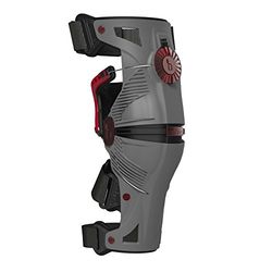Mobius Orthèses X8 (la Paire) -Gris/Rouge-X-Large Genouillères Mixte Adulte, FR : XL (Taille Fabricant : XL)