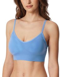 Schiesser dambustier med avtagbara kuddar – casual sömlös, Ljusblå_181102, L