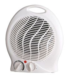 Vaste ventilatorkachel, 2000 W, 2 snelheden, wit
