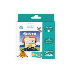 Lunii - Cofanetto con audiolibro in italiano per bambini Silver, il camion giramondo - storie da ascoltare per bambini dai 3 anni sulla Fabbrica delle Storie