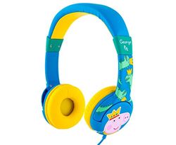 Peppa Pig Casque rembourré pour Enfant Restriction de Volume Bleu Jaune