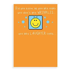 Regal Publishing Carte d'anniversaire humoristique Laughter Lines 17,8 x 12,7 cm