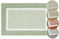 andiamo Maui - Tapis de Bain antidérapant - Doux et Moelleux - Tapis de Douche pour Salle de Bain - Antidérapant - Lavable - 60 x 100 cm - Sauge