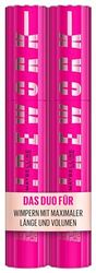 Maybelline New York Lash Sensational Firework Mascara Black Mascara per ciglia massime lunghe e voluminose, 2 x 10 ml