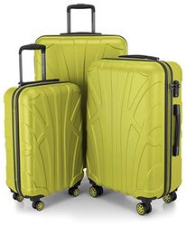 Suitline handbagage hårt skal resväska vagn rullväska resväska, ormbunke, SET, Resväska set
