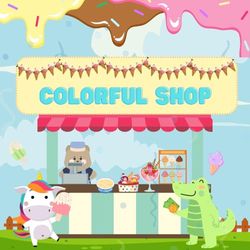 Colorful Shop: A Cute Market Coloring Book for Adults and Teens Featuring a Relaxing Coloring Experience