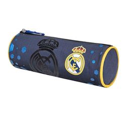 Quo Vadis - Trousse scolaire - Ronde - Real Madrid - Multicolore - 23x8x8 cm - Toile (polyester) - 1 compartiment(s)