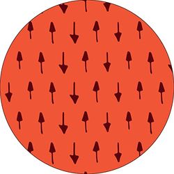 Bonateks, Runt digitalt tryckt musmatta, halkfri undersida, för kontor och hem, diameter: 22 cm